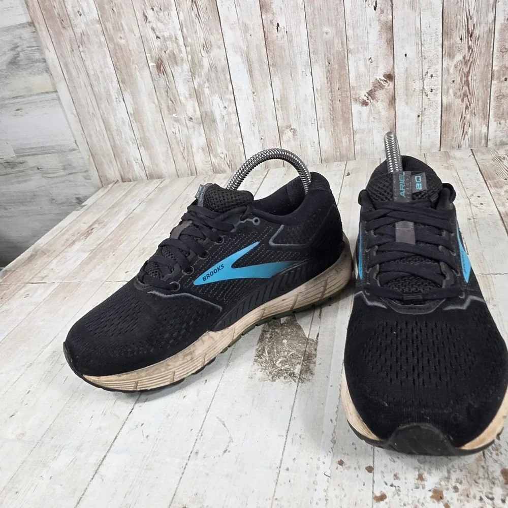 Brooks Ariel 20 Womens Running Shoes Black Blue Stability Wide D 1203151D064 7.5 - Picture 5 of 8